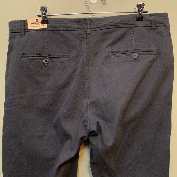 Woolrich Pant Women 14 Gray Sunday Chino Mid-Rise Skinny Lightweight New - Picture 4 of 10